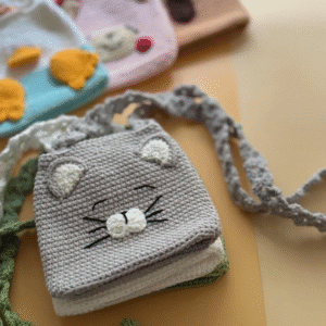 Receita Bolsa Gato Amigurumi