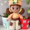 Receita Boneca Negra Amigurumi