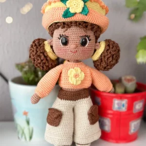 Receita Boneca Negra Amigurumi
