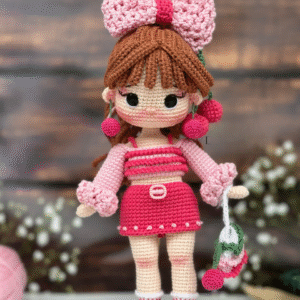 Receita Boneca Cereja Amigurumi