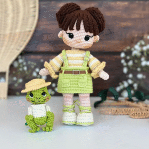 Receita Boneca e Sapo Amigurumi