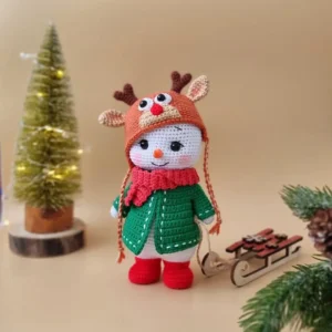 Receita Boneco de Neve Natal Amigurumi
