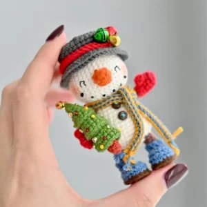 Tradução Boneco de Neve - Amigurumi