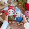 Receita Boneco de neve Amigurumi