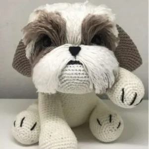 Receita Cachorro Shihtzu Amigurumi