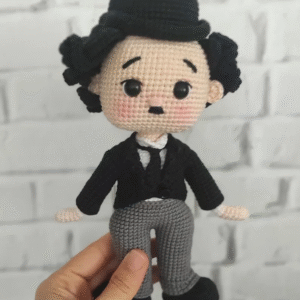 Receita Charlie chaplin Amigurumi