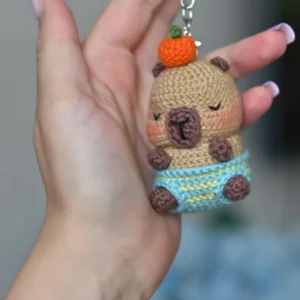 Receita Chaveiro Capivara Amigurumi