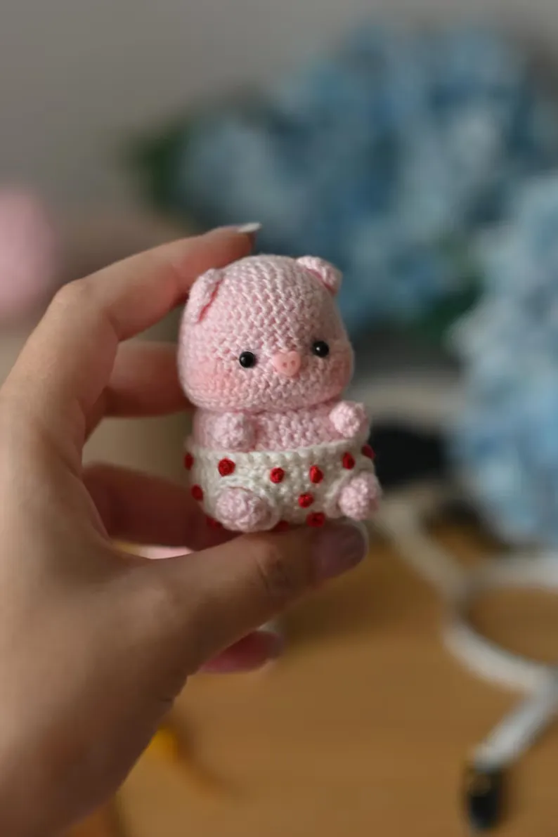 Receita Chaveiro Porquinho Amigurumi 1 Receita Chaveiro Porquinho Amigurumi