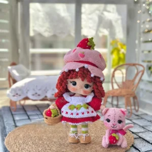 Receita Moranguinho Amigurumi