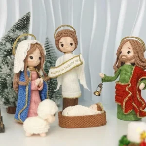 Receita Sagrada Familia Amigurumi