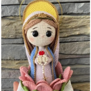 Receita Santinha Amigurumi
