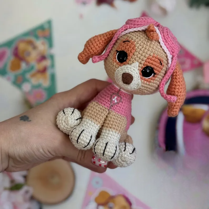 Receita Skye Patrulha canina Amigurumi 1 Receita Skye Patrulha canina Amigurumi