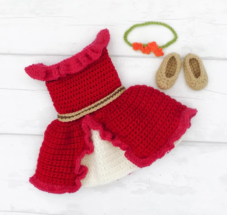 Receita Vestido Elena Amigurumi 1 Receita Vestido Elena Amigurumi