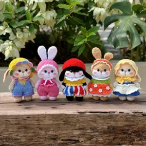 Receita coelhos Amigurumi