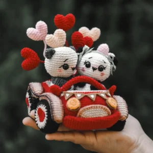 Receita Carro do Amor Amigurumi