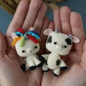 Receita Casal Vaca Amigurumi
