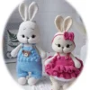 Receita Casal de Coelhos Amigurumi