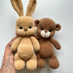 Receita Coelho e Urso Amigurumi