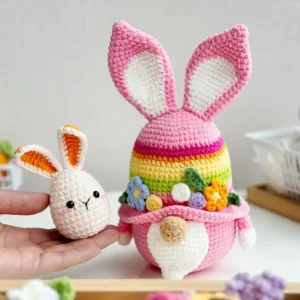 Receita Gnomo Coelho Amigurumi