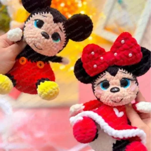 Receita Mickey e Minnie Amigurumi