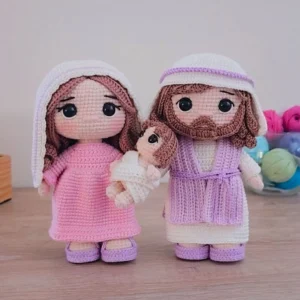 Receita Sagrada Familia Amigurumi