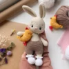 Receita Coelho e Pintinho Amigurumi