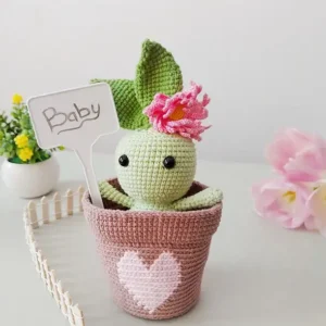 Receita Plantinha Amigurumi