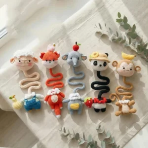 Receita 5 em 1 Chaveiro de Bolsa Amigurumi