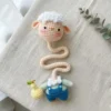 Receita Ovelha Chaveiro Bolsa Amigurumi