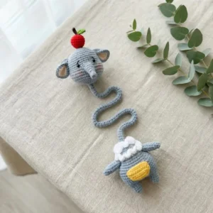 Receita Eelefante Chaveiro Bolsa Amigurumi