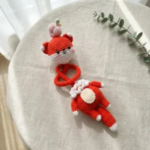 Receita Raposa Chaveiro Bolsa Amigurumi