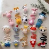 Receita kit 10 Chaveiro de Bolsa Amigurumi
