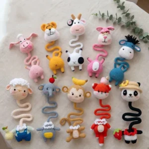 Receita kit 10 Chaveiro de Bolsa Amigurumi