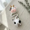 Receita Vaca Chaveiro Bolsa Amigurumi