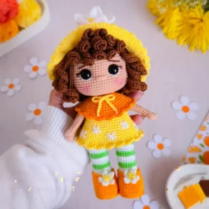 Receita Boneca Laranjinha Amigurumi