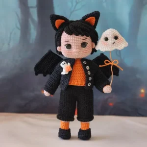 Receita Boneco Halloween Amigurumi