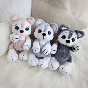 Receita Cachorro Husky Amigurumi