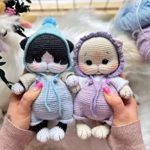 Receita Gatinhos Amigurumi