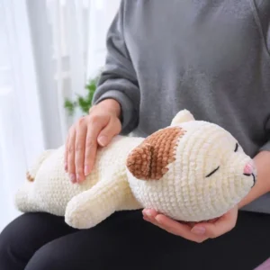 Receita Gato Deitado Amigurumi