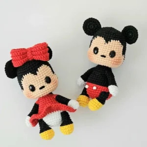 Receita Mickey e Minnie Amigurumi