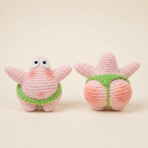 Receita Patrick Estrela Amigurumi