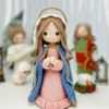 Receita Santinha Amigurumi