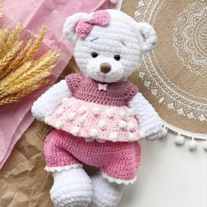 Receita Ursinha Amigurumi